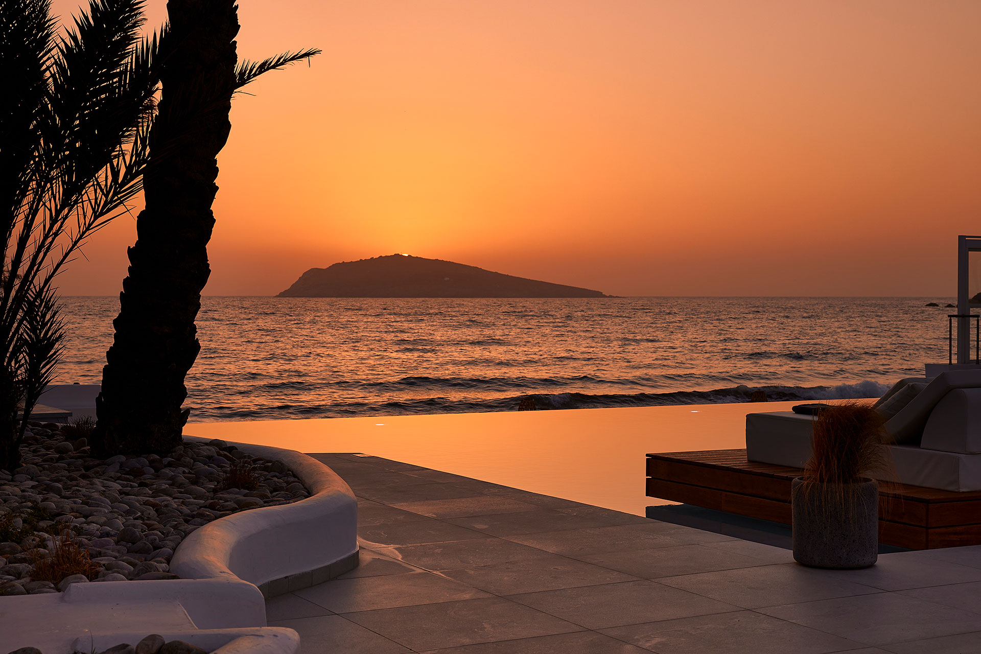 
Sunset view from the poolside