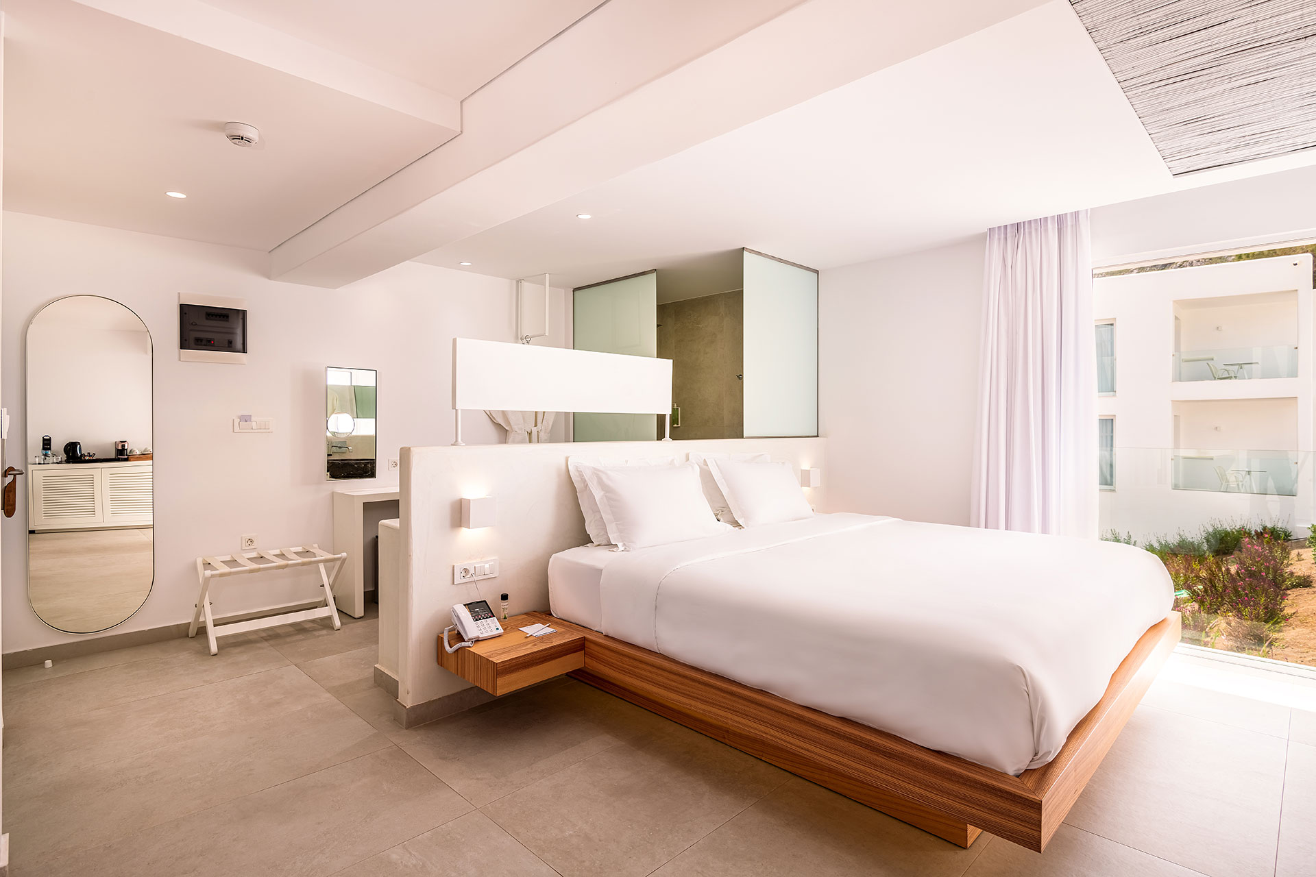 
Double bed room view